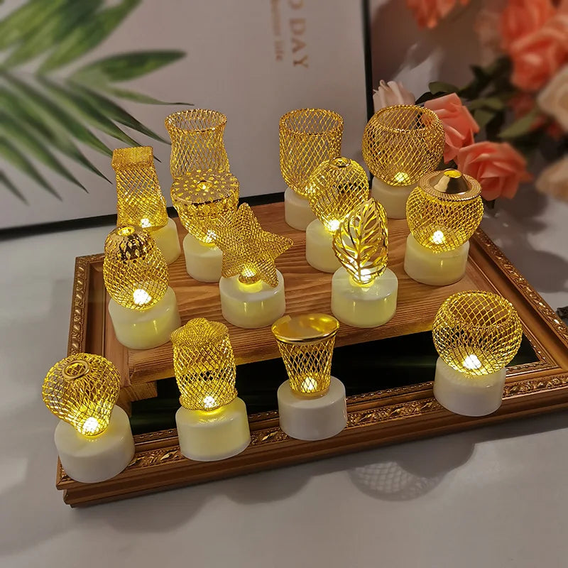 Candles - LED Tealight, Gold Top
