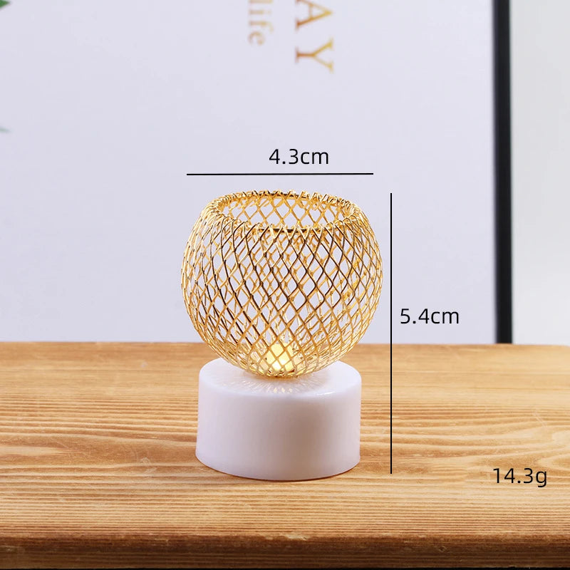 Candles - LED Tealight, Gold Top
