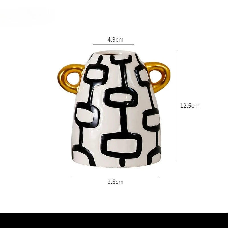 Vase - Abstract Black + White