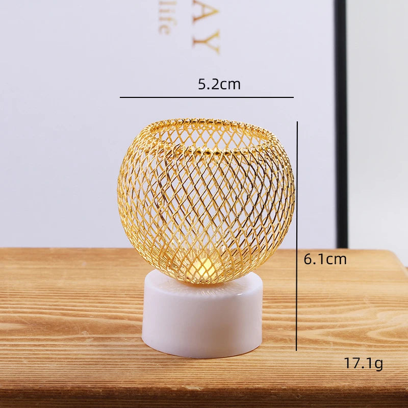 Candles - LED Tealight, Gold Top