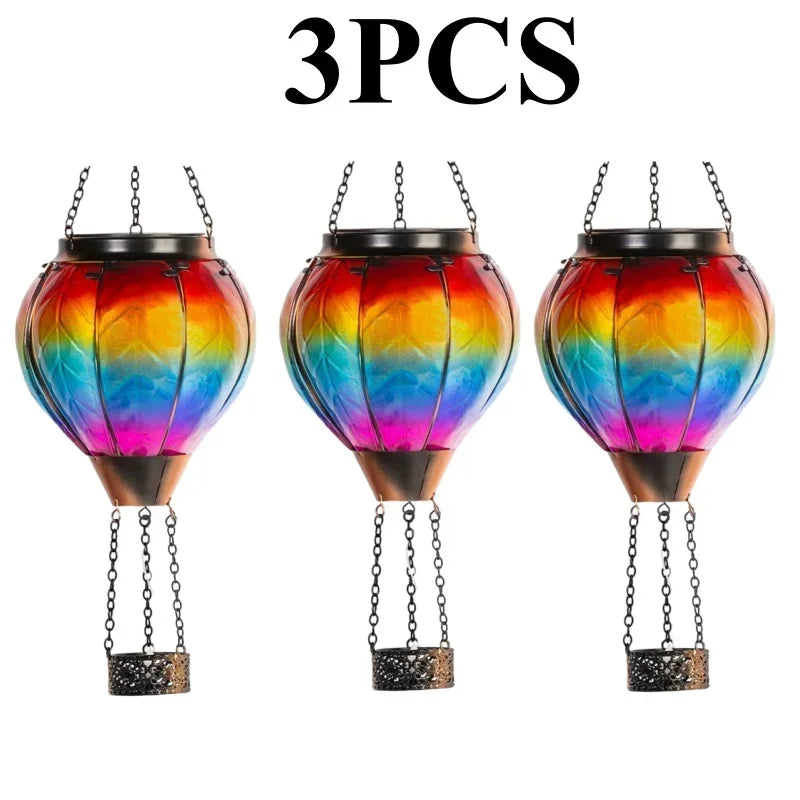 Solar LED Hanging Lantern - Hot Air Balloon