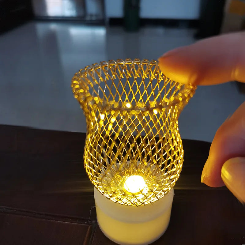 Candles - LED Tealight, Gold Top