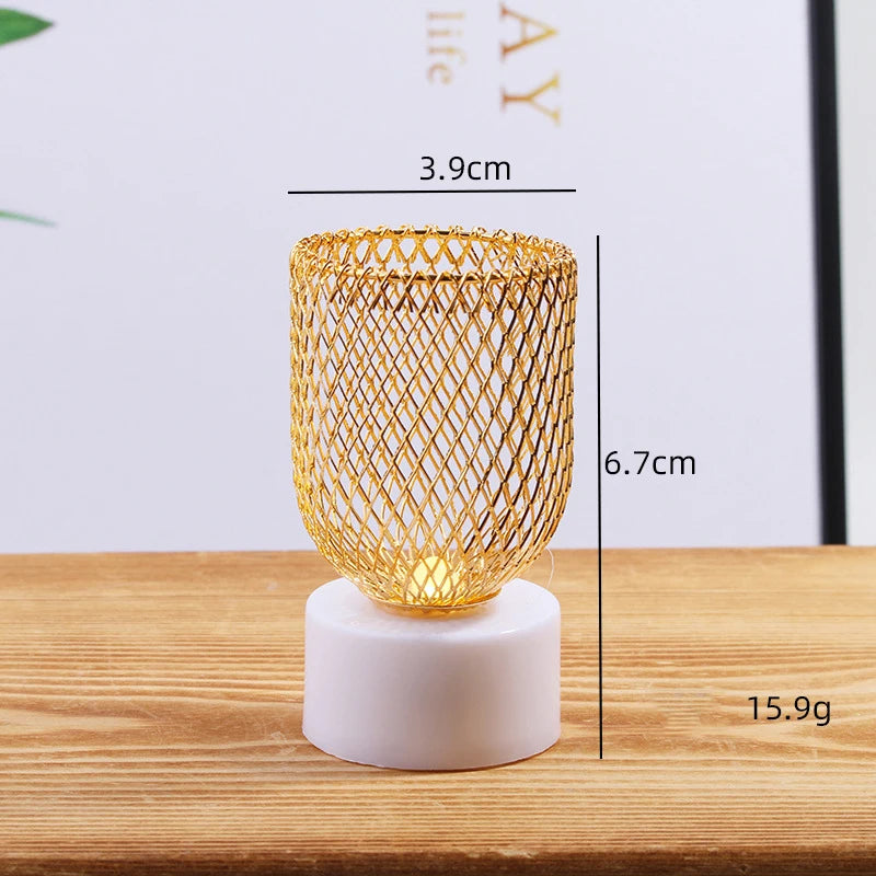 Candles - LED Tealight, Gold Top