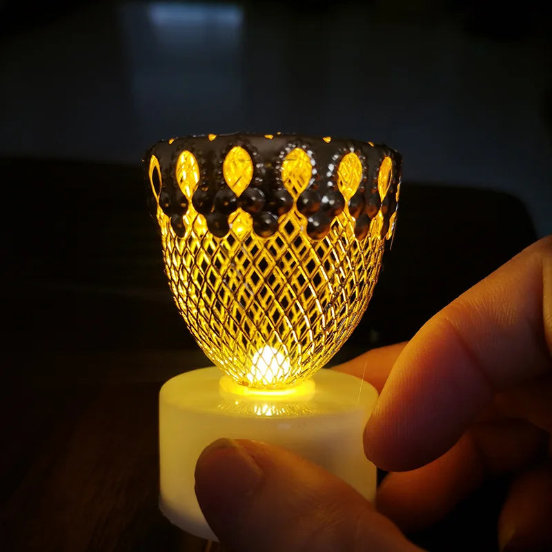 Candles - LED Tealight, Gold Top