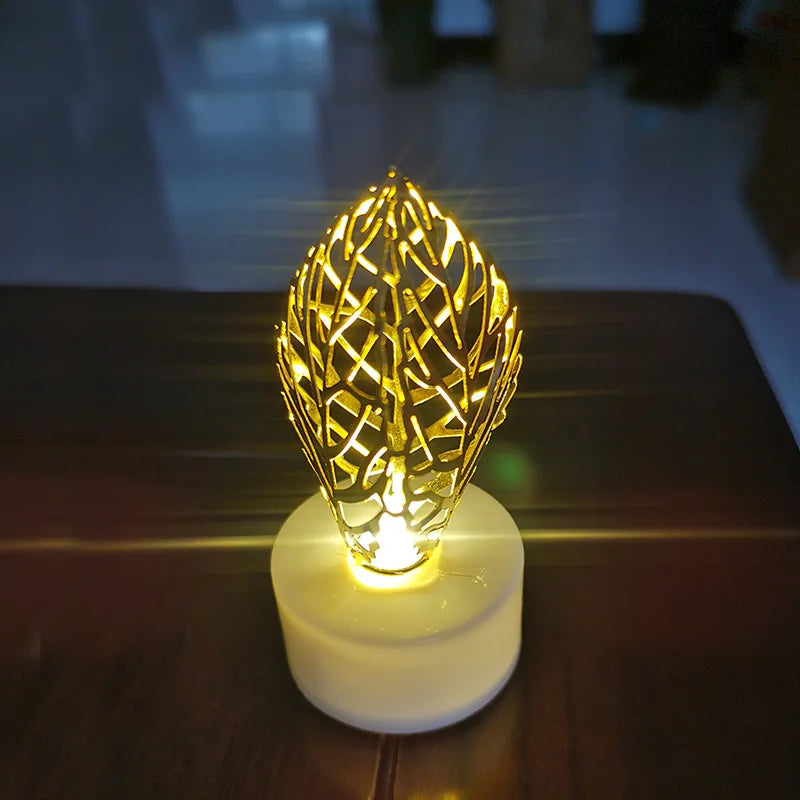 Candles - LED Tealight, Gold Top