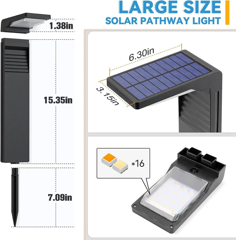 Solar LED Garden Light / Slimline Bollard