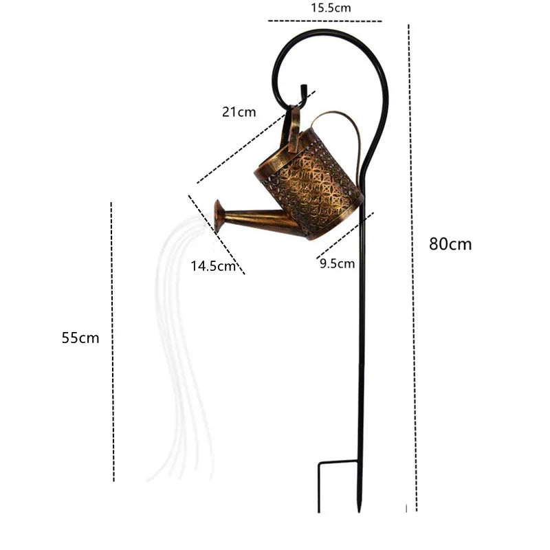 Solar LED Outdoor Watering Can Light