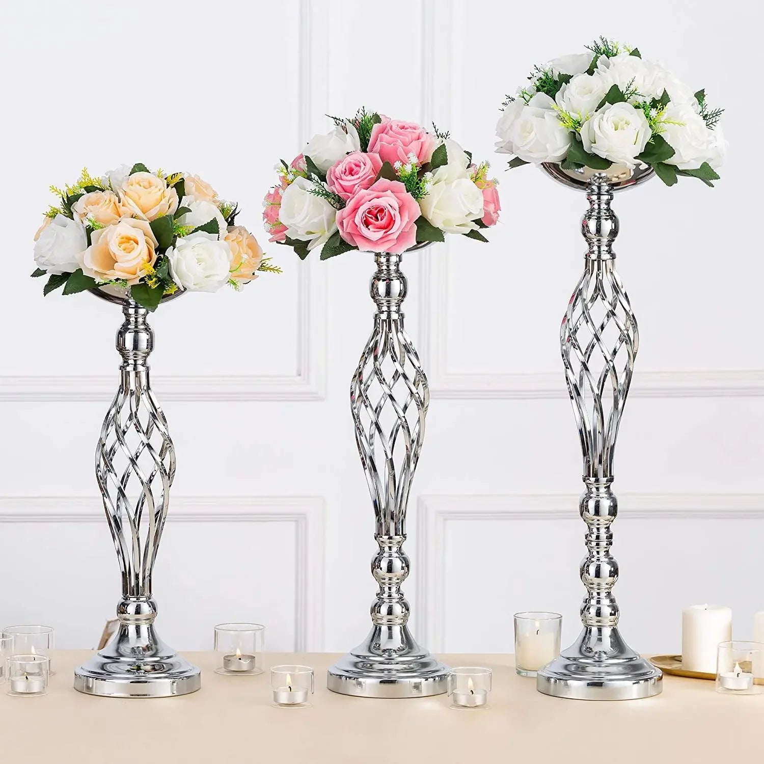 Candle Holders - Gold or Silver