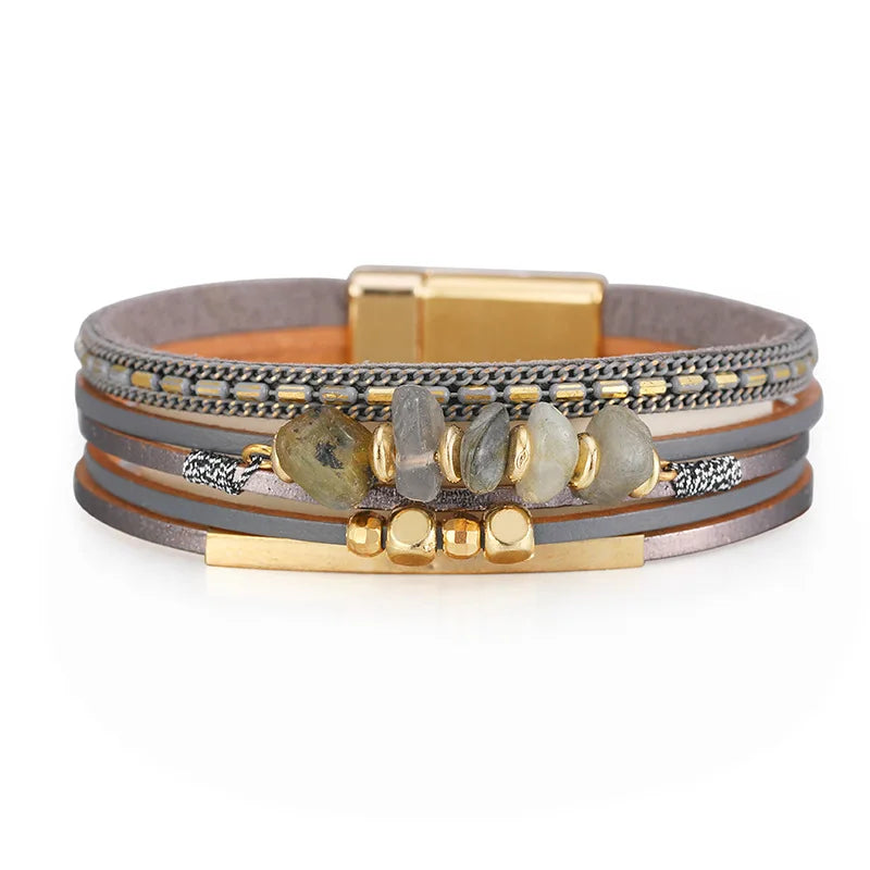 Leather bracelet - beachy look