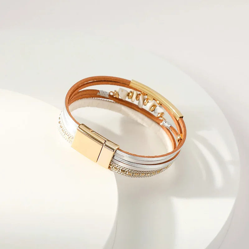 Leather bracelet - beachy look