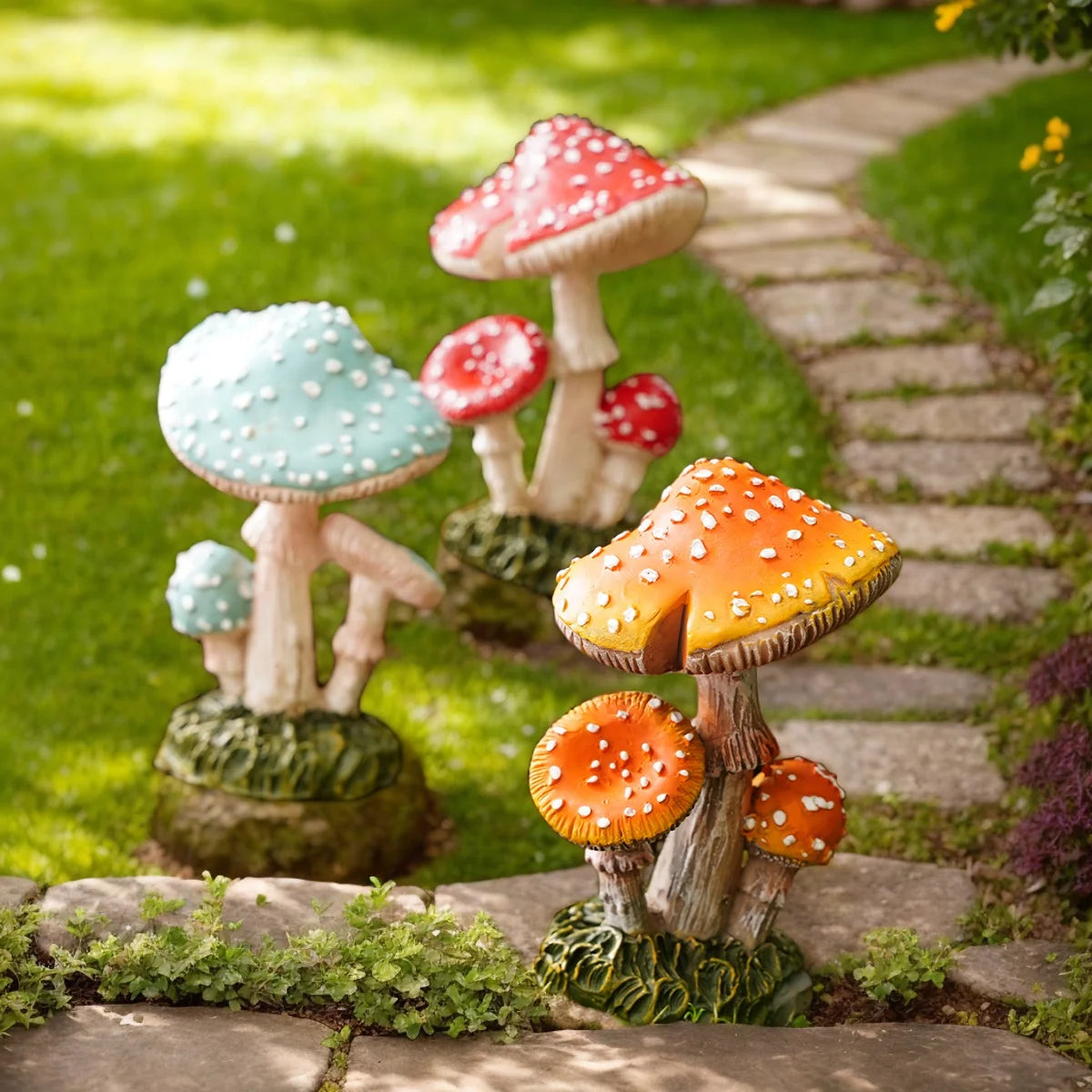 Garden Décor - Mushrooms (Resin)
