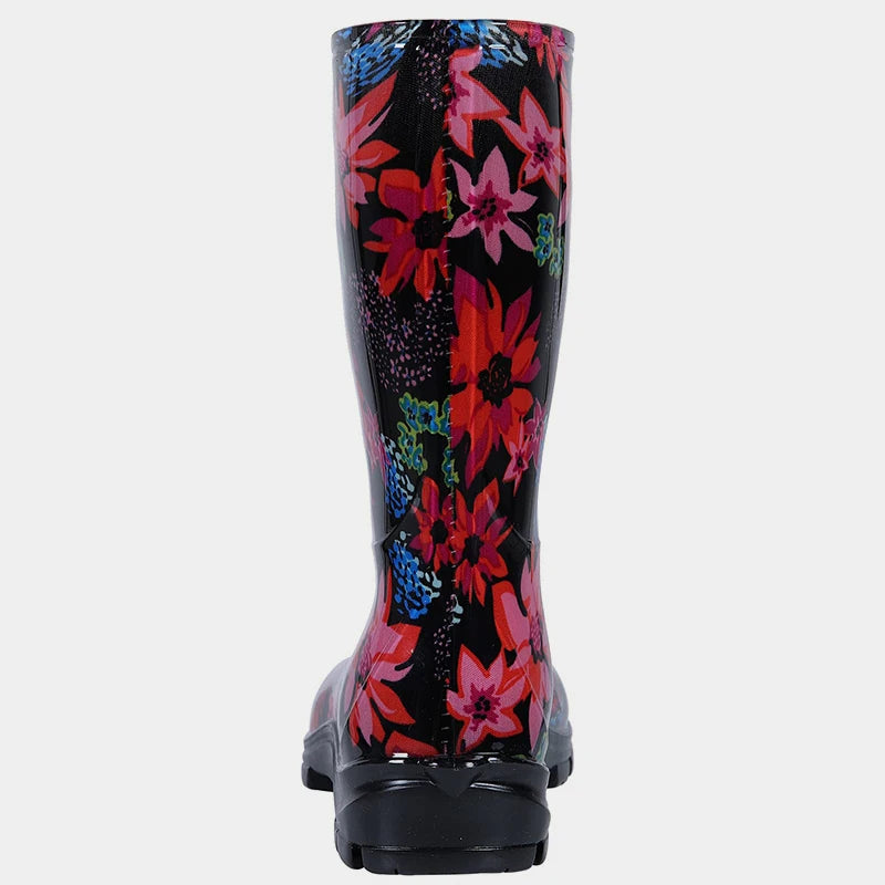 Gumboots / Mid-Calf Rain Boots - Florals