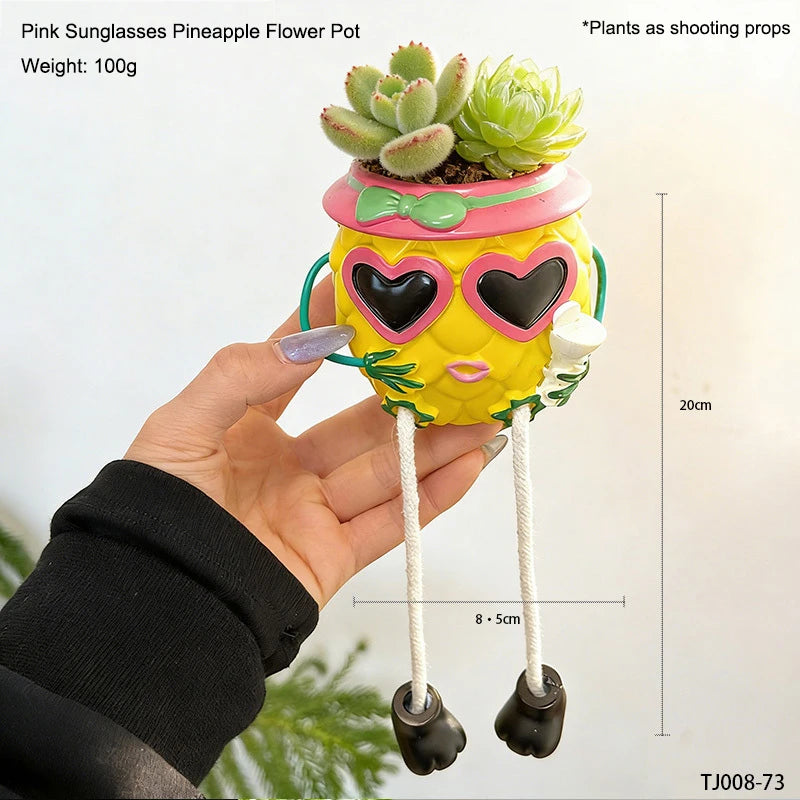 Cute Pineapple Plant Pot