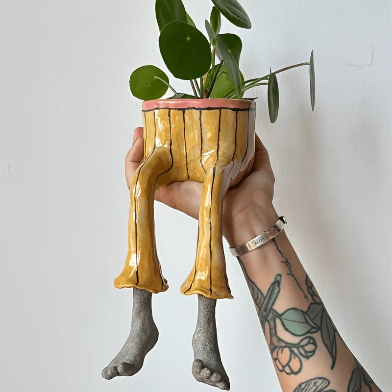 Cute Hanging Legs Plant Pots