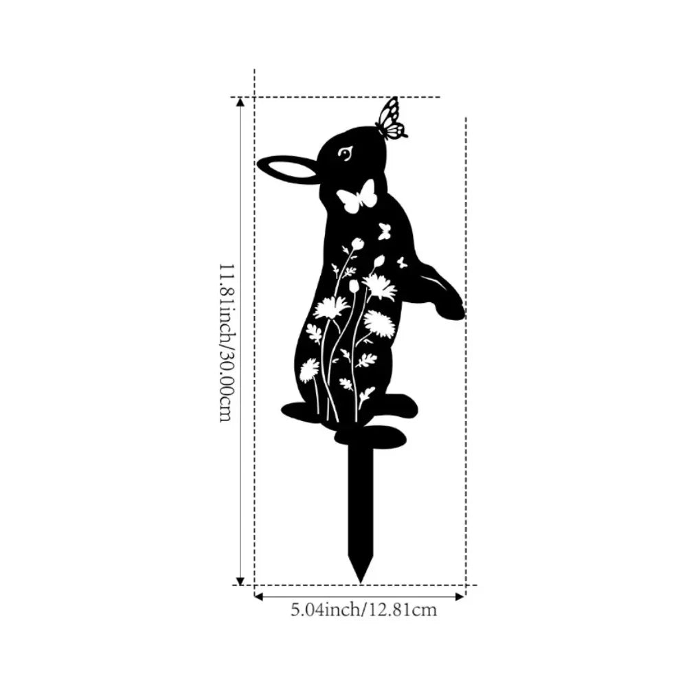 Garden Art - Metal Silhouette Stakes (Ant, Frog, Rabbit)