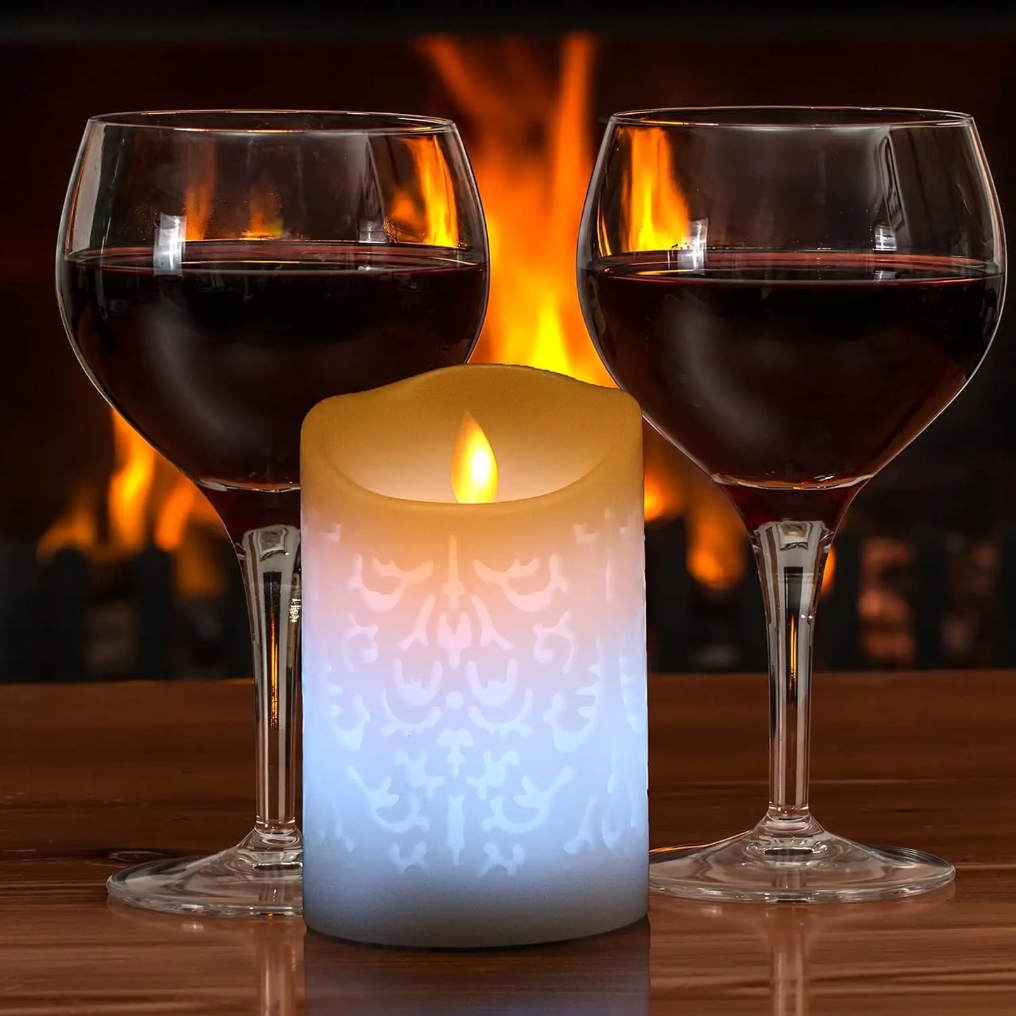 Candles - LED, Carved Wax