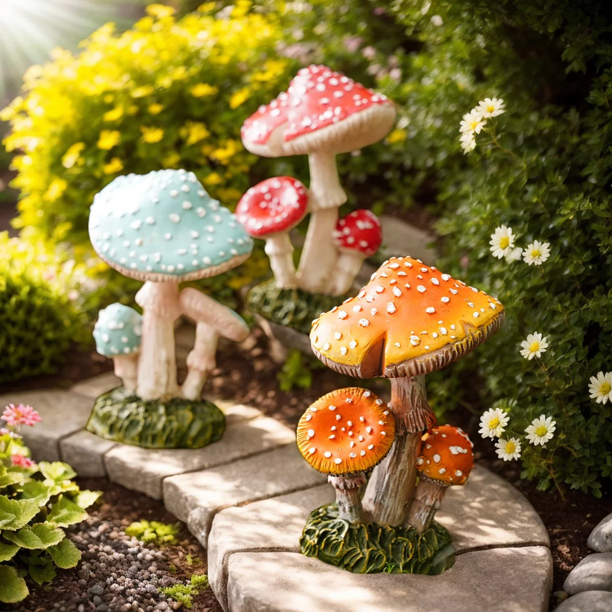 Garden Décor - Mushrooms (Resin)