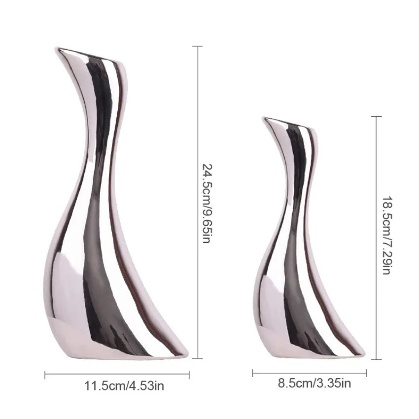 Ceramic Vase - Electroplated