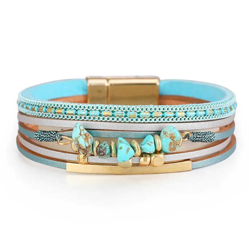 Leather bracelet - beachy look