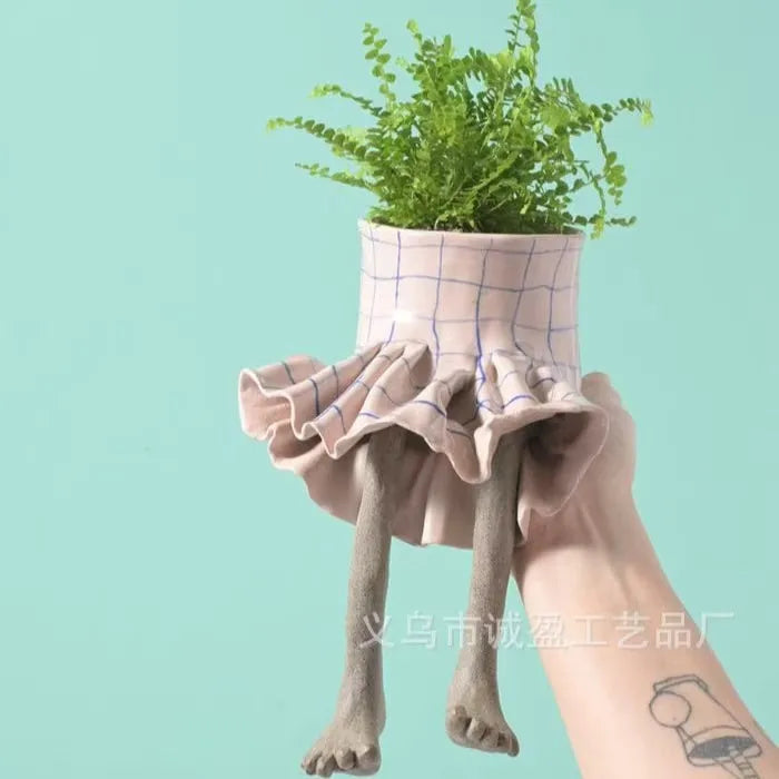 Cute Hanging Legs Plant Pots