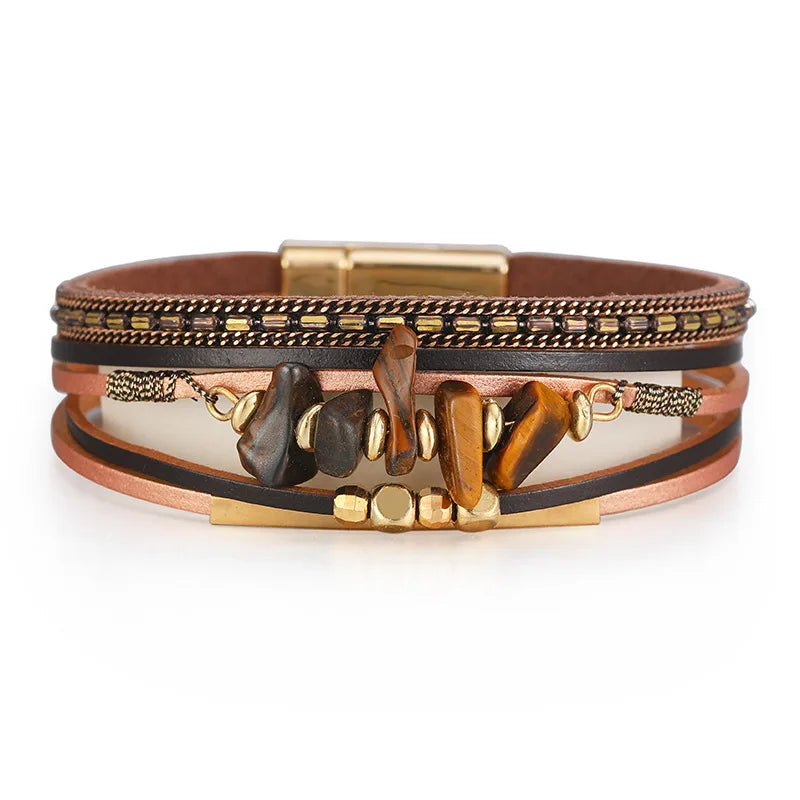 Leather bracelet - beachy look