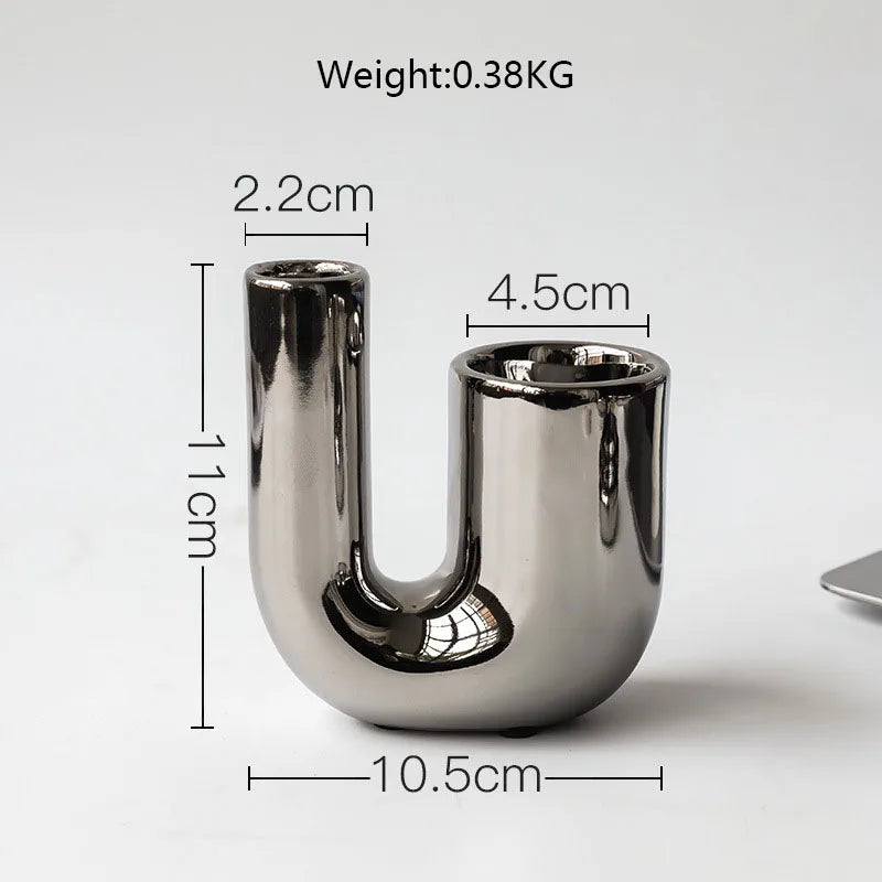 Silver Candle Holders