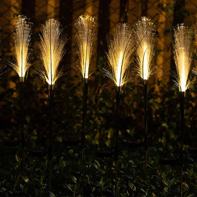 Solar LED Outdoor Fibre Reed Light