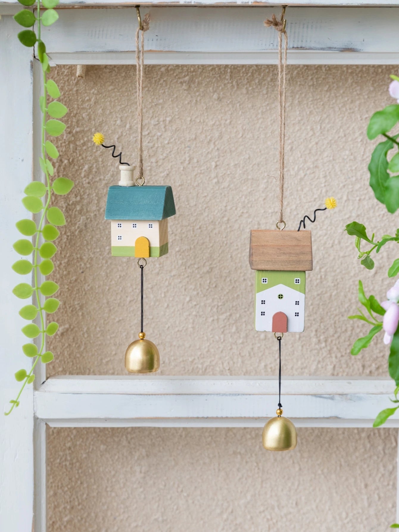 Wooden House Wind Chime