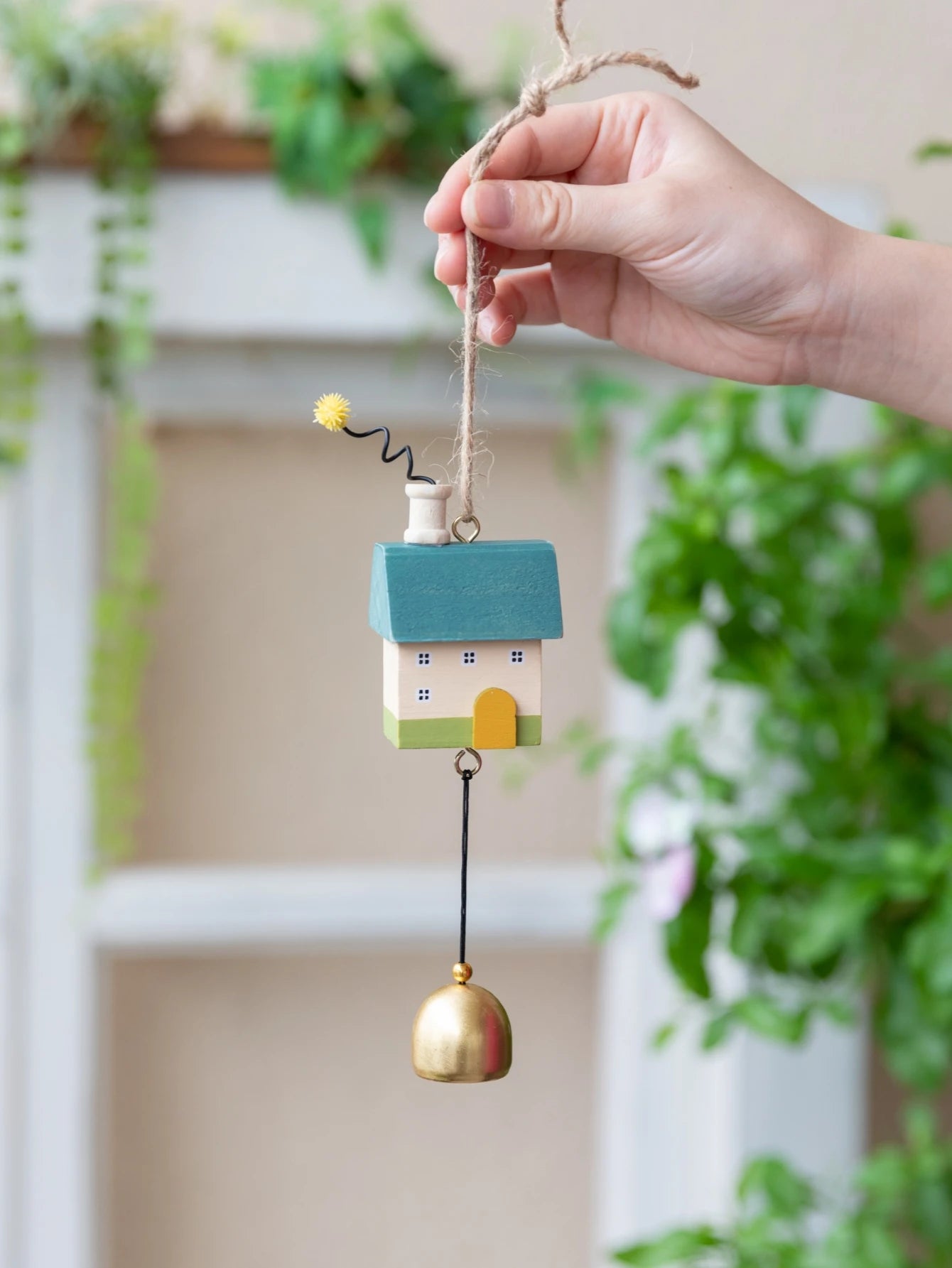 Wooden House Wind Chime