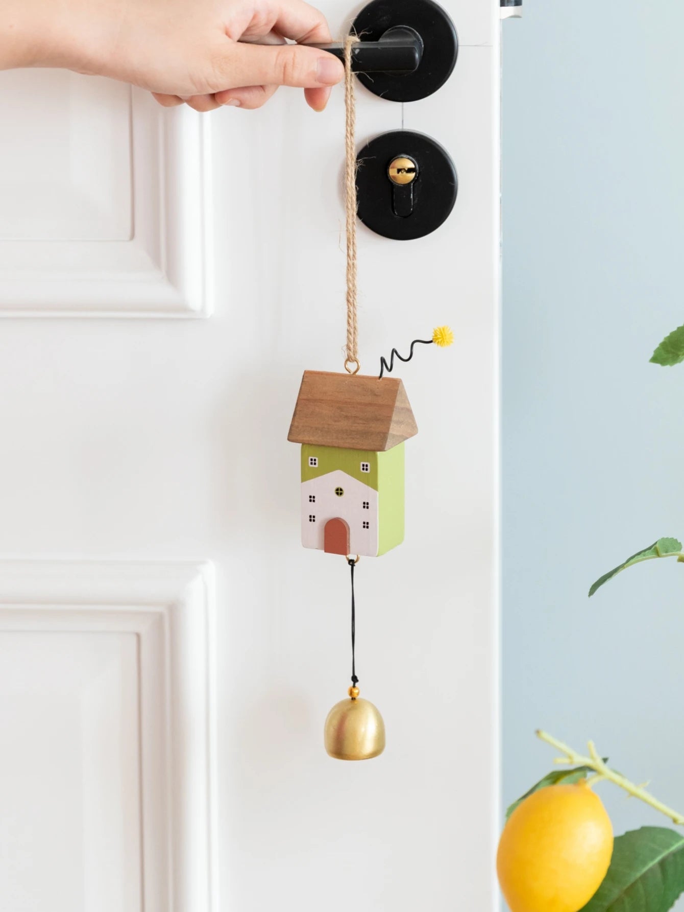 Wooden House Wind Chime