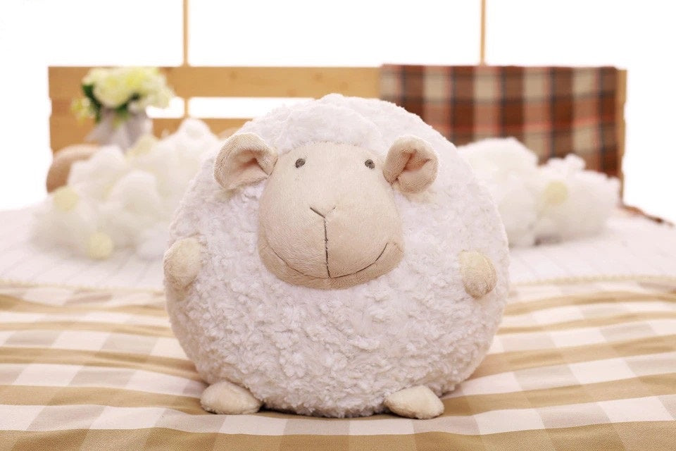 Plush Pillow - Cuddly Fat Sheep