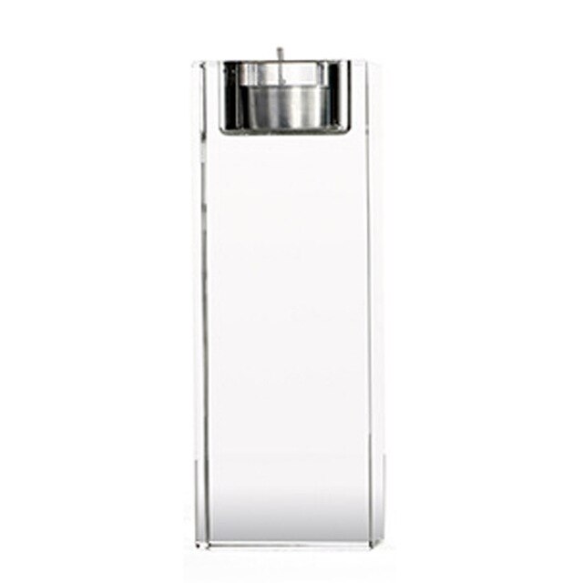 Candle Holders - Square K9 Crystal