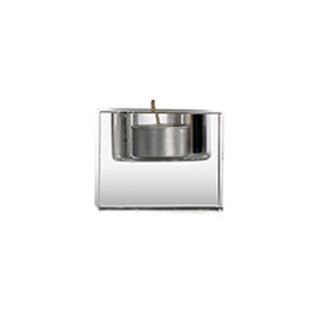 Candle Holders - Square K9 Crystal